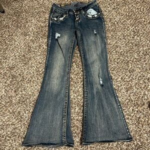 NWOT Vanilla Star blue jean flares size 1